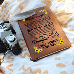 To My Daughter Proud – Leather Journal