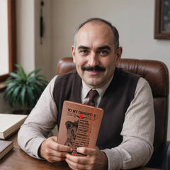 To My Daughter Lion Crown – Leather Journal